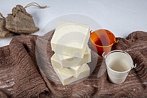 Natural handmade soap. Beautiful soaps made from goat`s milk