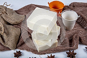 Natural handmade soap. Beautiful soaps made from goat`s milk