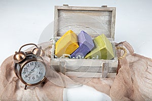 Natural handmade soap. Beautiful soaps made of Saffron, Lavender, Olive Oil