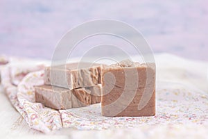 Natural handmade soap. Spa