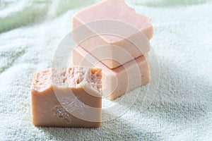 Natural handmade soap. Spa