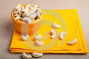 Natural and healthy cashew nuts for raw foodists