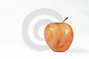 Natural and healthy tropical fruit apples on the table on white texture background