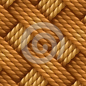 Natural Hemp Rope, Manila Rope ,Jute Rope weaving pattern wicker background vector illustration
