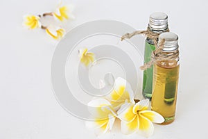 Natural herbal oils extract from frangipani flowers smeels aroma therapy
