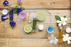 Natural herbal oils from flowers scents aroma