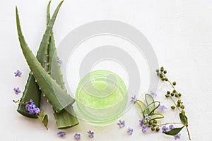 Natural herbal soothing gel aloe vera health care for skin face