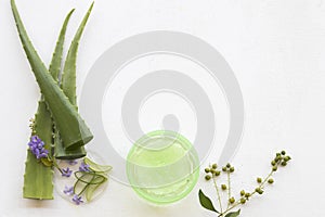 Natural herbal soothing gel aloe vera health care for skin face