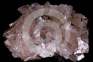 Natural Heulandite Cluster Crystals on matrix