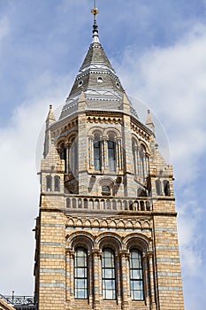 Natural History Museum with ornate terracotta facade, Victorian style, London, United Kingdom