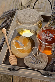 Natural honey with lavender