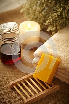 Natural honey soap