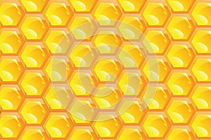 Natural honeycomb yellow background