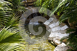 Natural hot spring bath