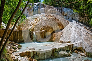 Natural hot springs in Bagni San Filippo - Fosso Bianco photo