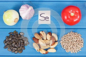 Natural ingredients as source selenium, vitamins, minerals and dietary fiber