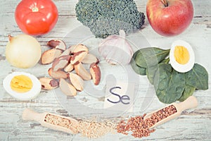 Natural ingredients or products as source selenium, vitamins, minerals and dietary fiber