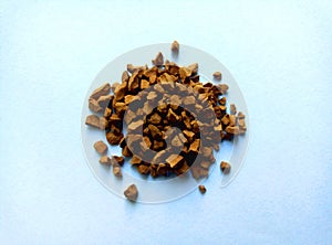 Natural instant freeze-dried coffee. Coffe.