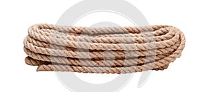 Natural jute rope isolated