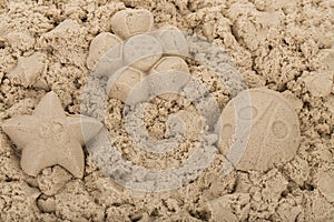 Natural kinetic sand photo