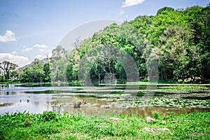 Natural lake in Matagalpa, Nicaragua photo