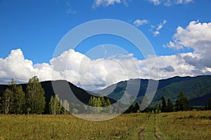 Natural landscape in Altai mountains Russia