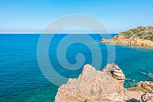 Natural landscape on the Crete Island Greece, Vai beach