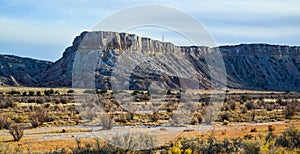 Natural Landscape, Erosive Rock Formations in New Mexico