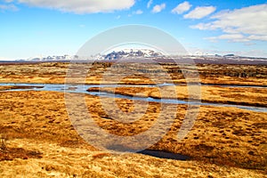 natural landscape of Iceland from Pingvellir National Park