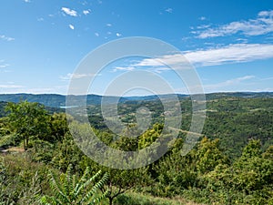 Natural landscape in Istria on the Croatian coast