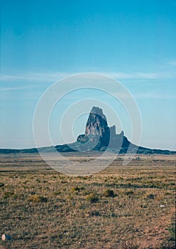 Natural landscape of limestone and sandstone rock formations inside a national parks in utah and arizona in north america