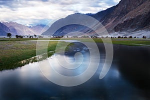 Natural landscape in Nubra valley