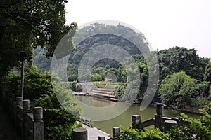 Natural landscape and old bridge in Guilin