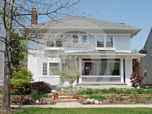 Natural Landscaped White House photo