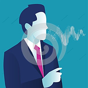 Natural Language Processing concept. Business communication vector illustration