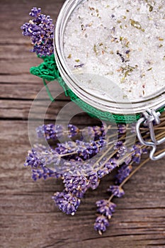 Natural lavender and coconut body scrub