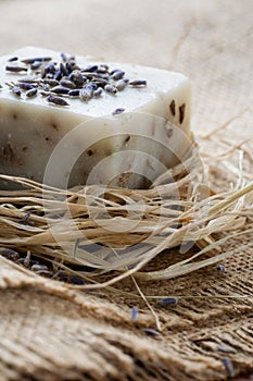 Natural lavender soap