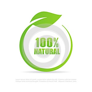 Natural leaf logo