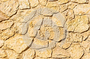 Light brown nature stone wall background texture