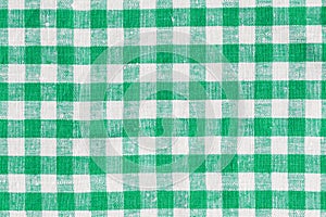Natural Linen Country Plaid Tartan Kitchen Fabric Material Abstract Check Texture Background Texture, Green White