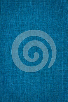 Natural linen fabric, background or texture, blue color