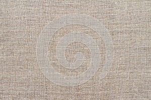 Natural linen fabric, background or texture, natural gray beige color