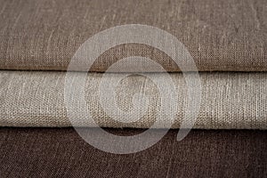 Natural linen texture as background