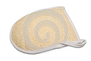 Natural loofah washcloth