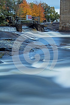 Natural And Manmade Waterfalls In Parry Sound, Ontario