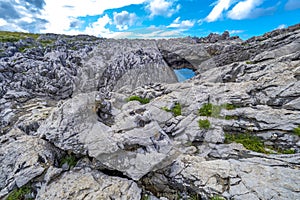 Natural Monument Complejo de Cobijeru, Beach of Cobijeru, Llanes, Spain photo