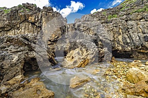 Natural Monument Complejo de Cobijeru, Beach of Cobijeru, Llanes, Spain photo