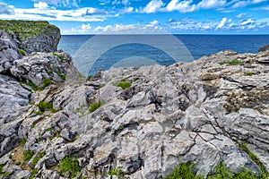 Natural Monument Complejo de Cobijeru, Beach of Cobijeru, Llanes, Spain photo