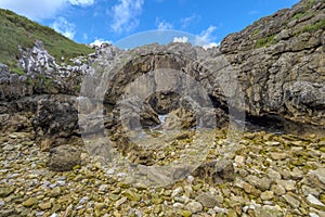 Natural Monument Complejo de Cobijeru, Beach of Cobijeru, Llanes, Spain photo