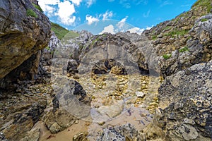 Natural Monument Complejo de Cobijeru, Beach of Cobijeru, Llanes, Spain photo